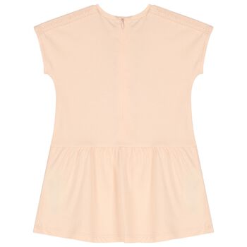 Younger Girls Pink Logo Dress