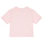 Girls Pink Rhinestones Logo T-Shirt, 2, hi-res