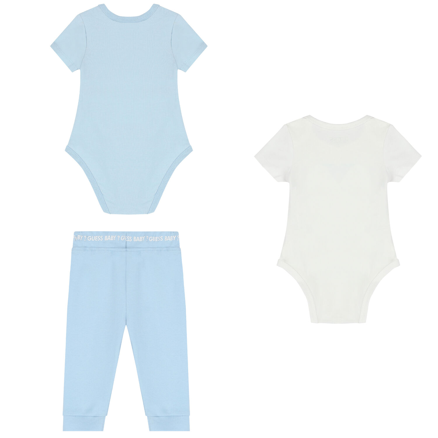 Baby Boys Blue & White Logo Gift Set, 1, hi-res