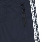 Younger Boys Navy Logo Shorts, 1, hi-res