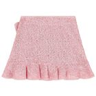 Girls Metallic Pink Sequin Skirt Set, 1, hi-res