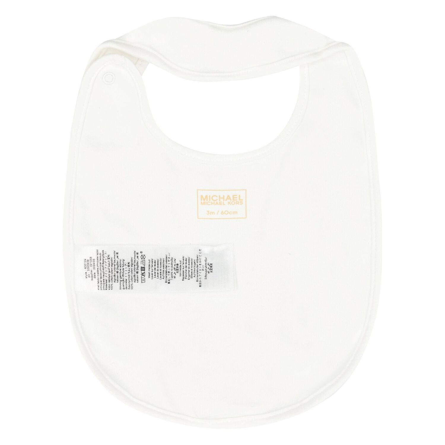 Baby Girls Ivory & Silver Logo Babygrow Gift Set, 1, hi-res