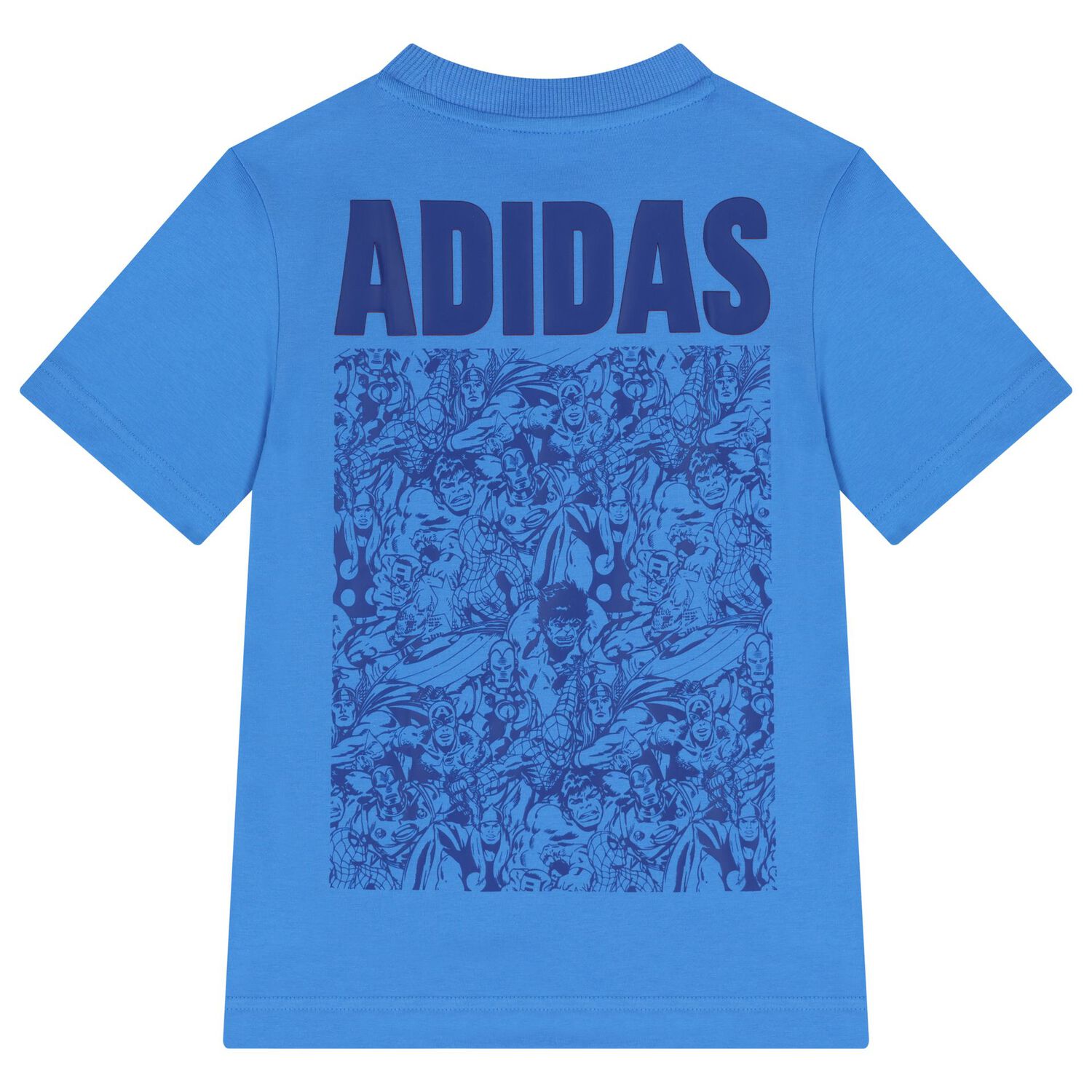 Boys Blue Logo Marvel T-Shirt, 1, hi-res