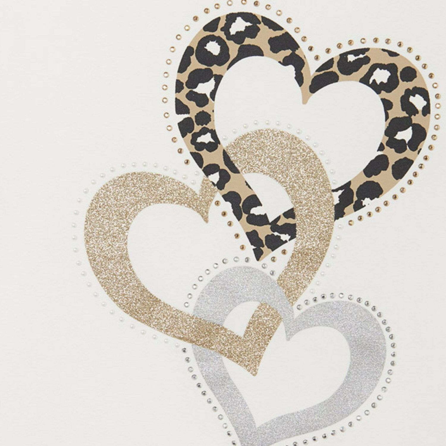 Girls Ivory Hearts Long Sleeve Top, 1, hi-res