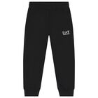 Boys Black Logo Joggers, 2, hi-res