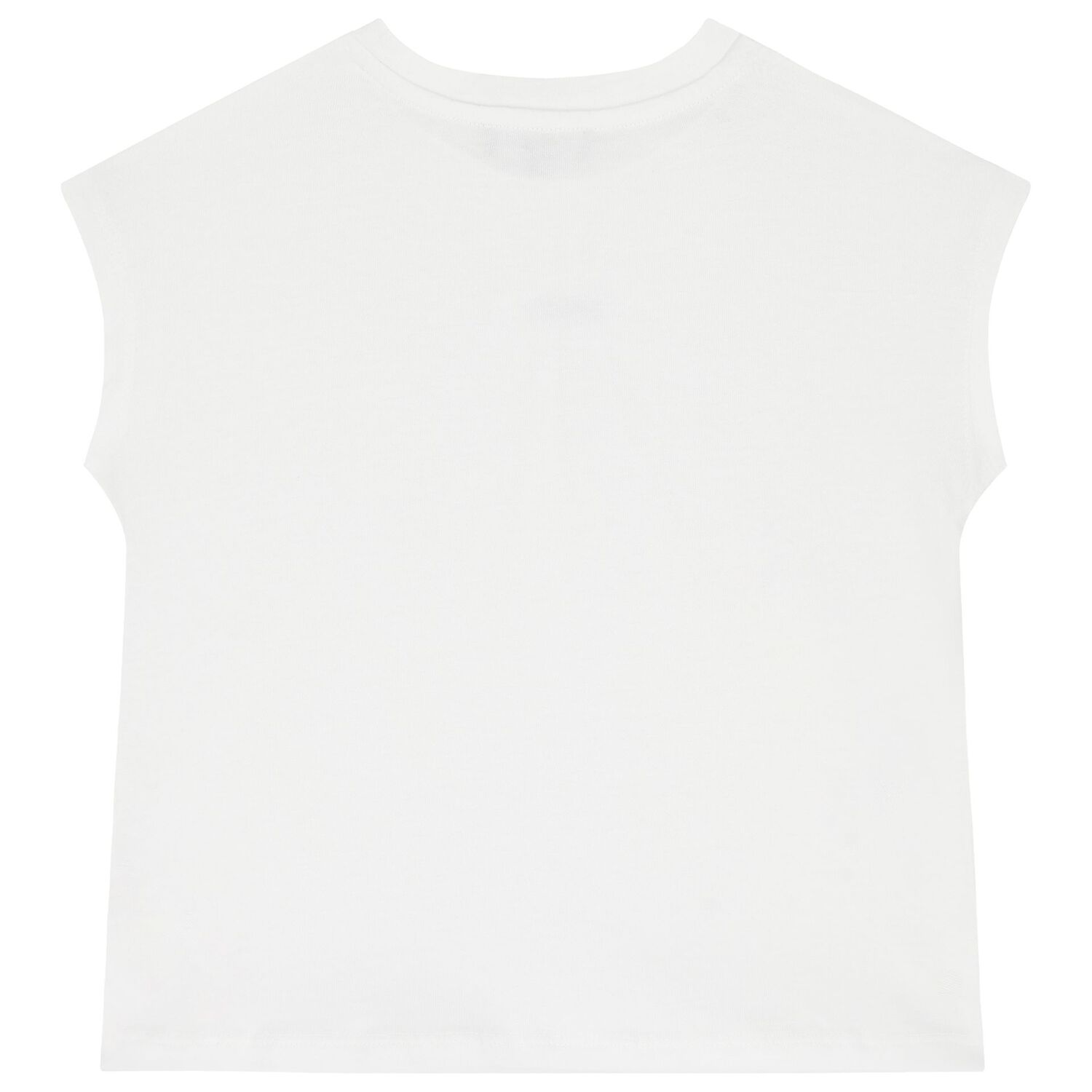 Girls White Logo T-Shirt, 2, hi-res
