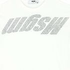 Girls White Logo Embellished T-Shirt, 1, hi-res