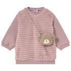 Younger Girls Pink Dress Set, 3, hi-res