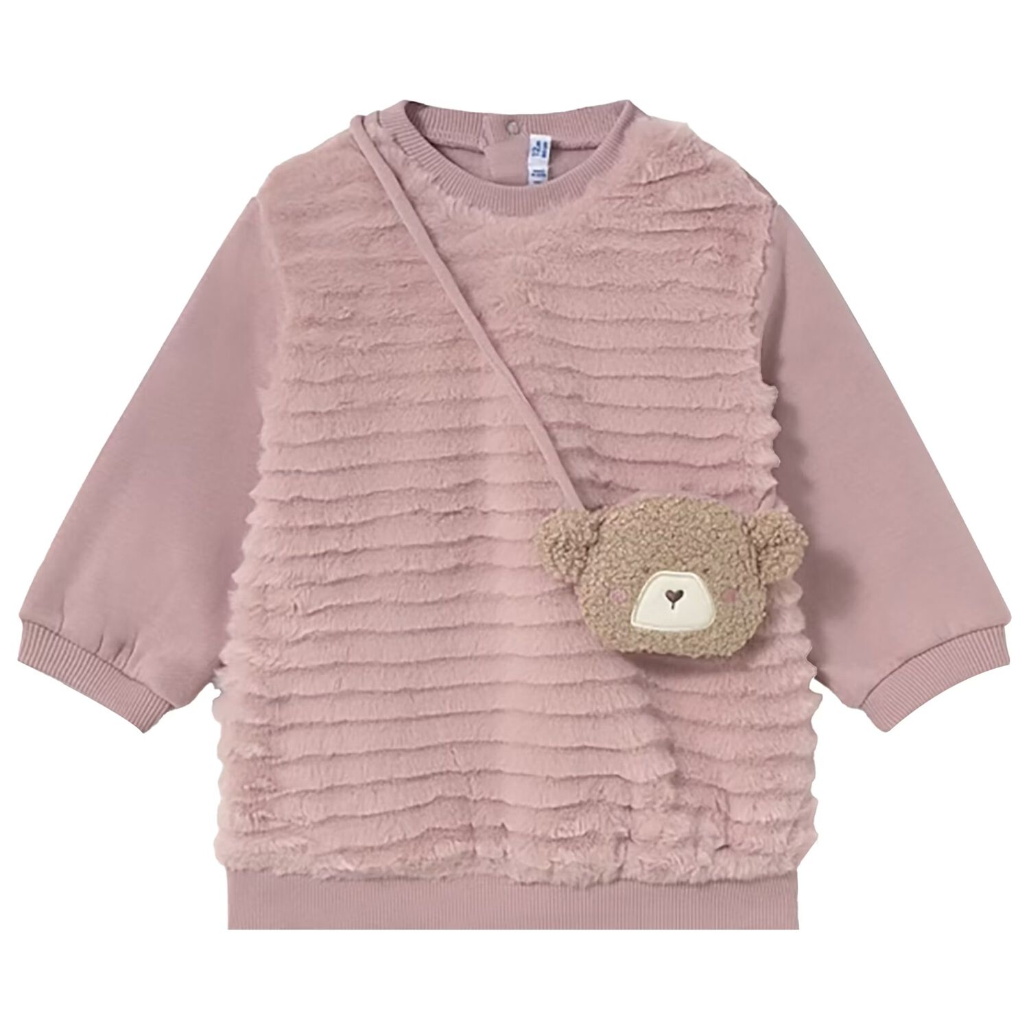 Younger Girls Pink Dress Set, 3, hi-res