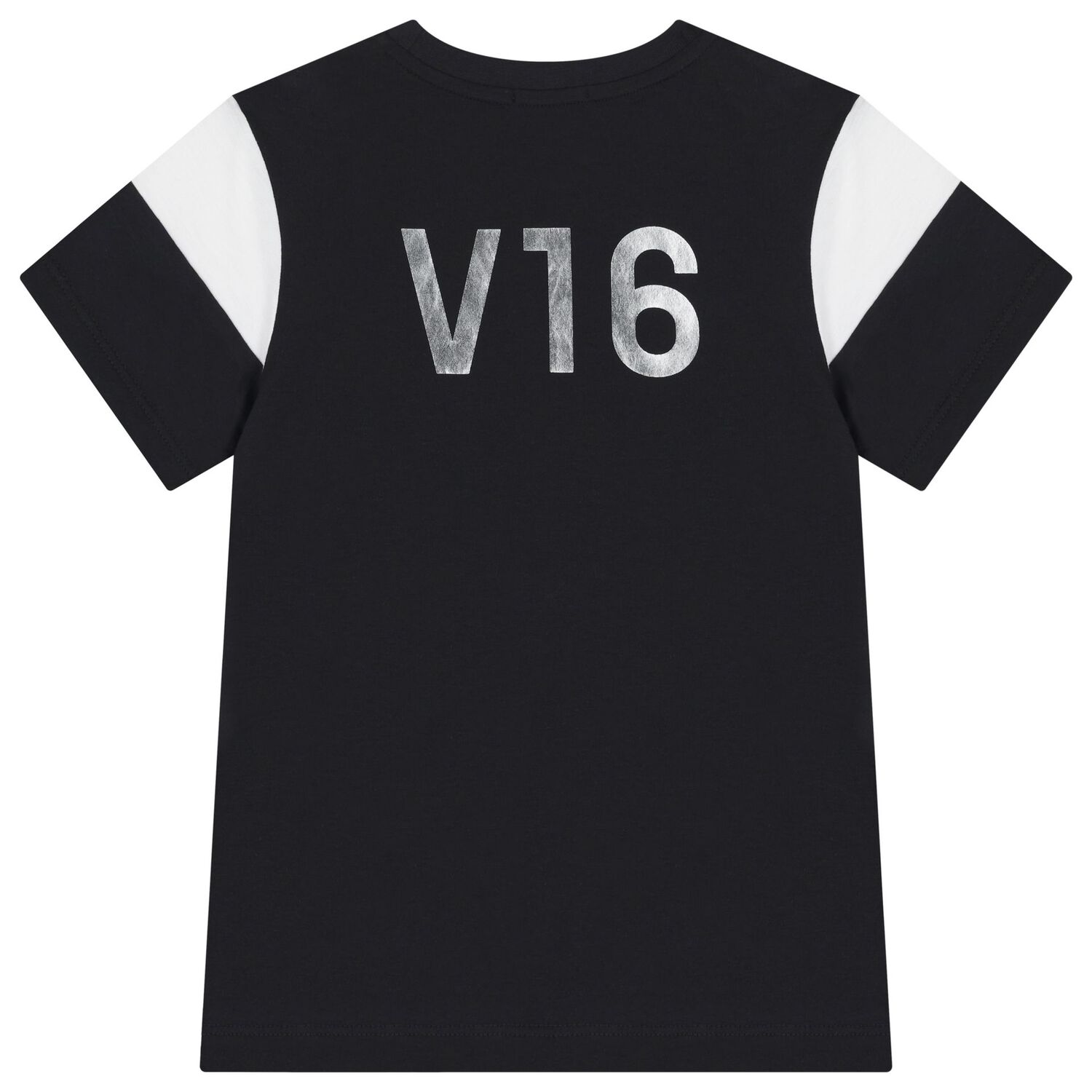 Boys Black Logo T-Shirt, 1, hi-res