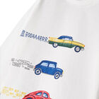 Younger Boys Ivory Cars Long Sleeve Top, 1, hi-res