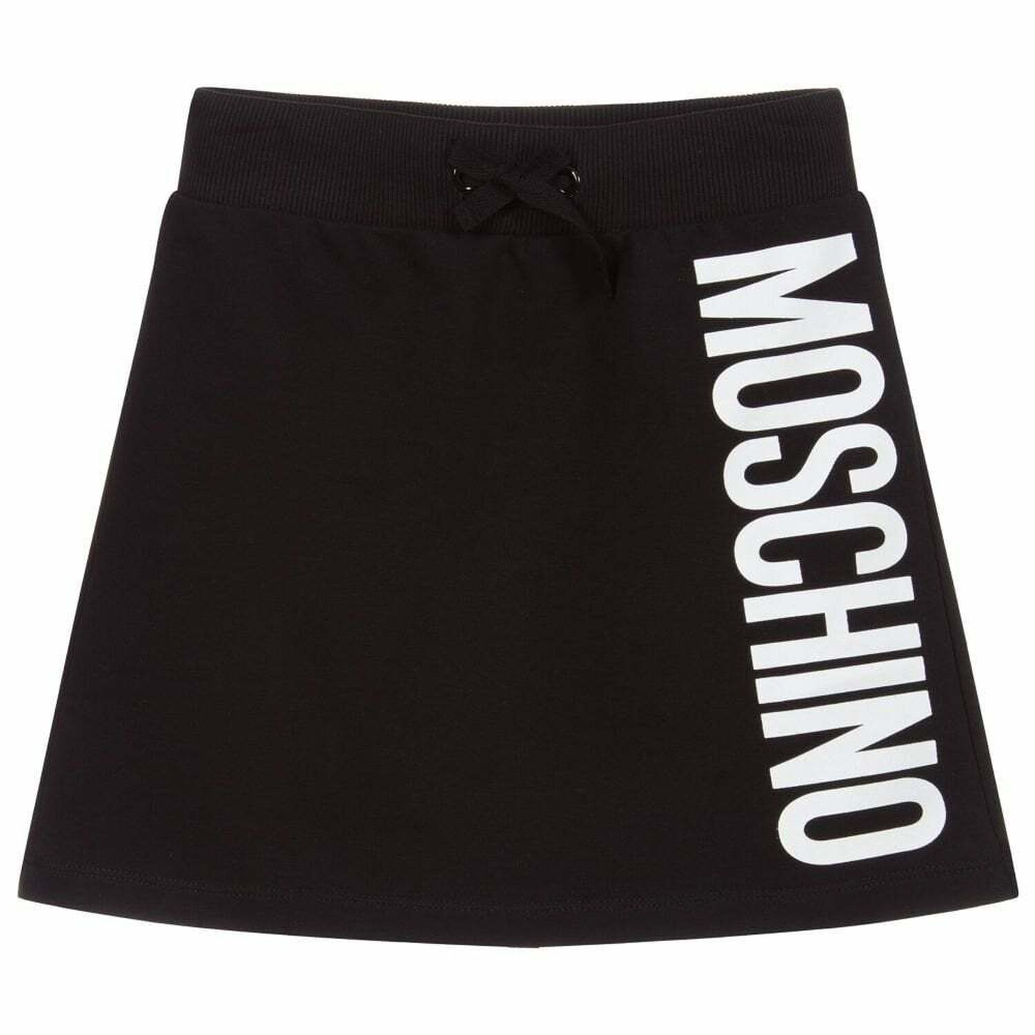 Girls Black Logo Skirt, 1, hi-res