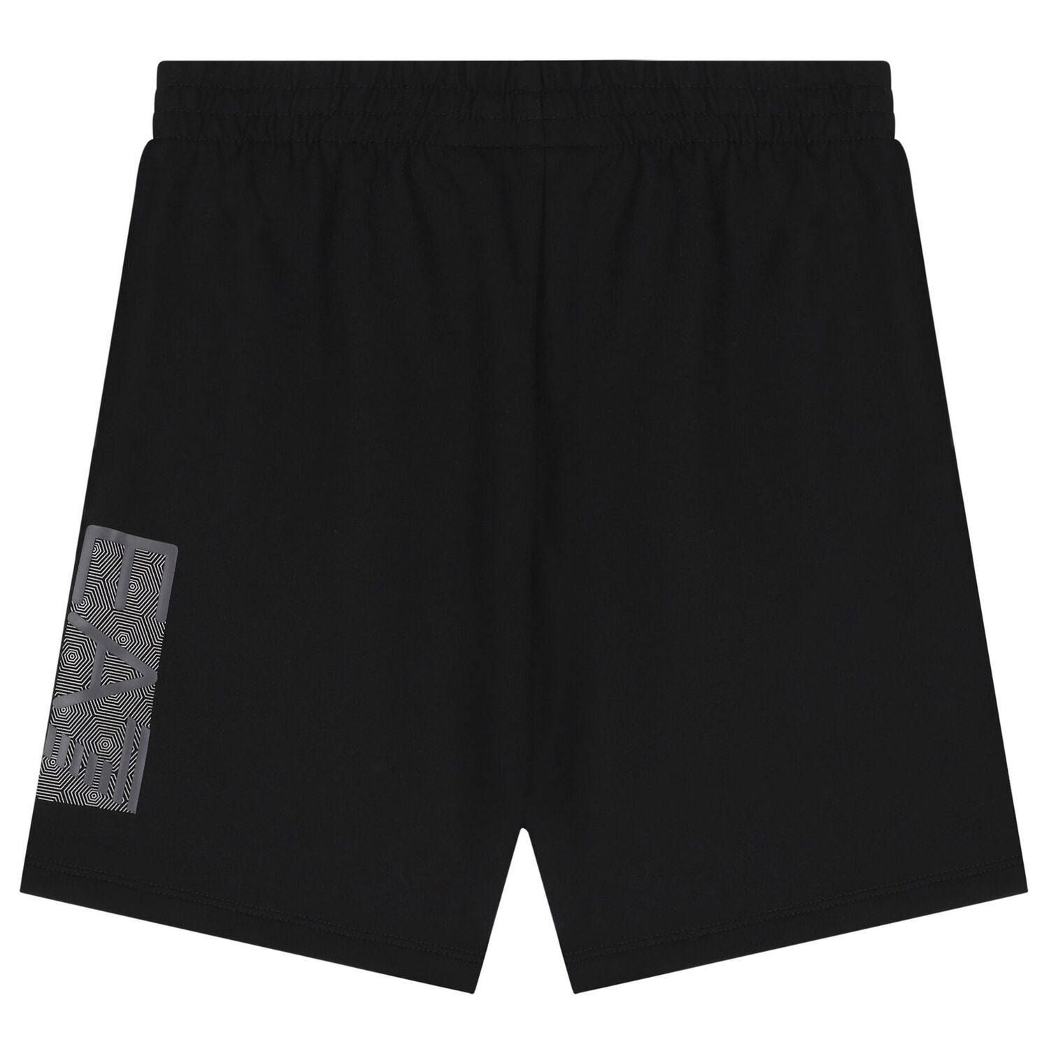 Boys Black Logo Shorts, 1, hi-res image number null