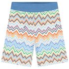 Boys Multi-Coloured Zig Zag Shorts, 1, hi-res