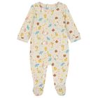 Baby Girls Beige Logo Babygrow, 1, hi-res