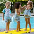 Girls Blue Cotton Sun Dress, 1, hi-res