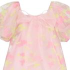 Girls Pink Bow Dress, 1, hi-res