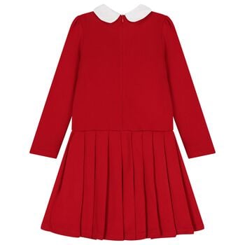 Girls Red Tartan Dress