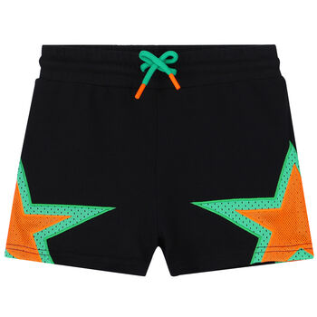 Boys Black Star Shorts