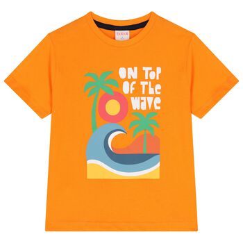 Girls Orange Beach T-Shirt