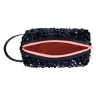 Girls Navy Blue Sequin Pencil Case , 1, hi-res