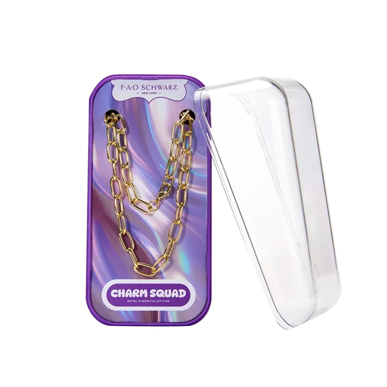 Girls Gold Charm Bare Necklace, 1, hi-res