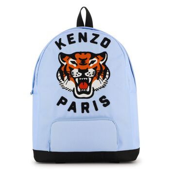  Boys Blue Tiger Logo Backpack ( 28cm )