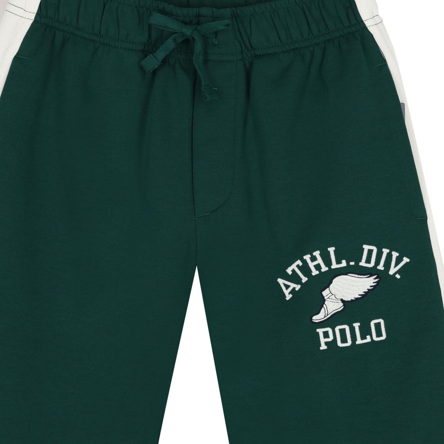 Boys Green & White Logo Joggers, 1, hi-res