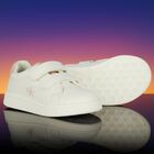 Girls White & Pink Logo Trainers , 1, hi-res