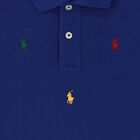 Boys Blue Logo Polo Shirt, 1, hi-res