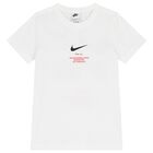 Boys White Logo T-Shirt, 1, hi-res