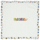 Ivory Teddy Bear Logo Baby Blanket, 1, hi-res
