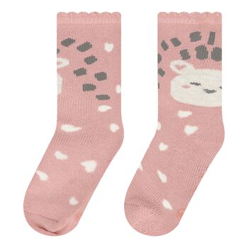 Baby Girls Pink Animal Socks
