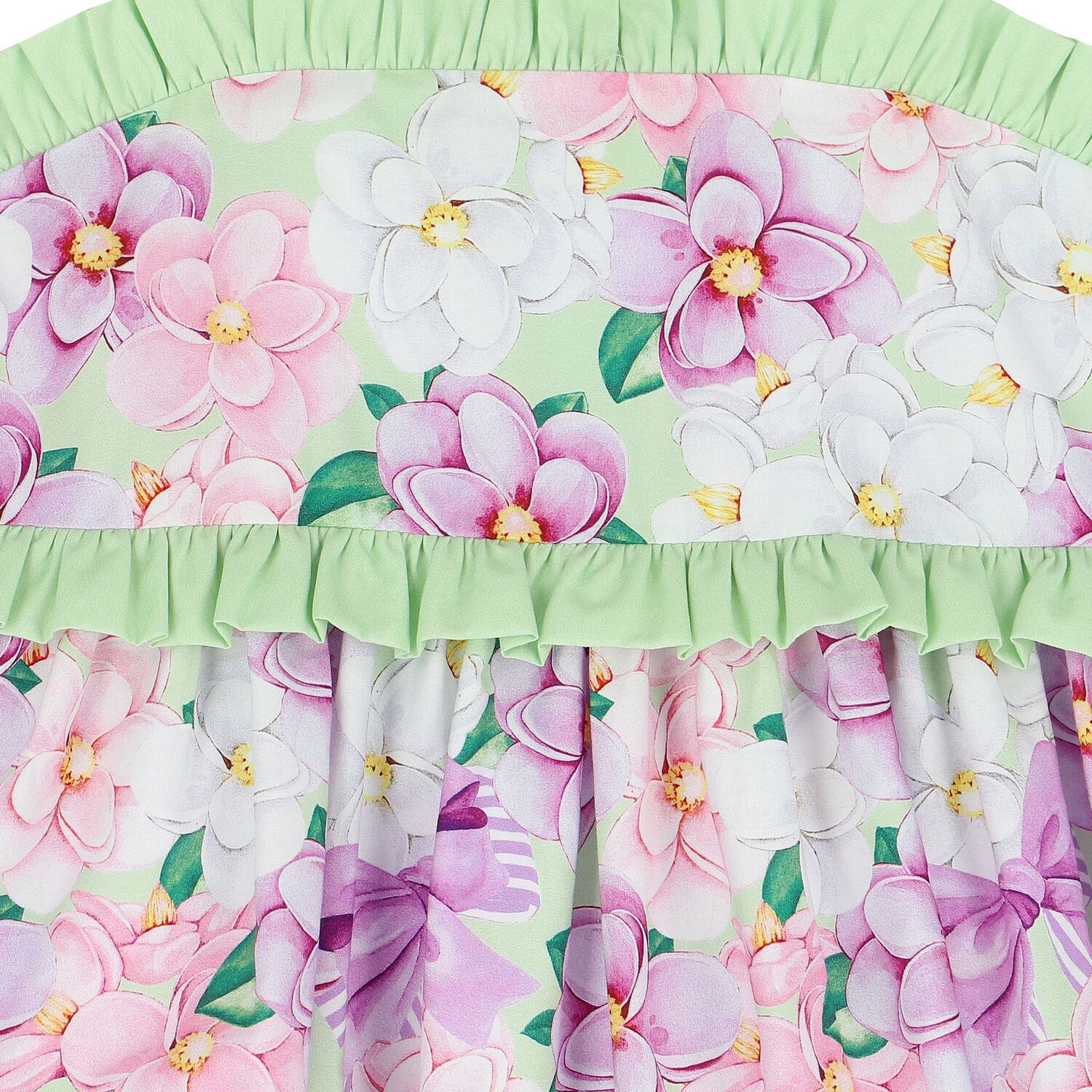 Girls Purple & Green Floral Dress, 1, hi-res image number null