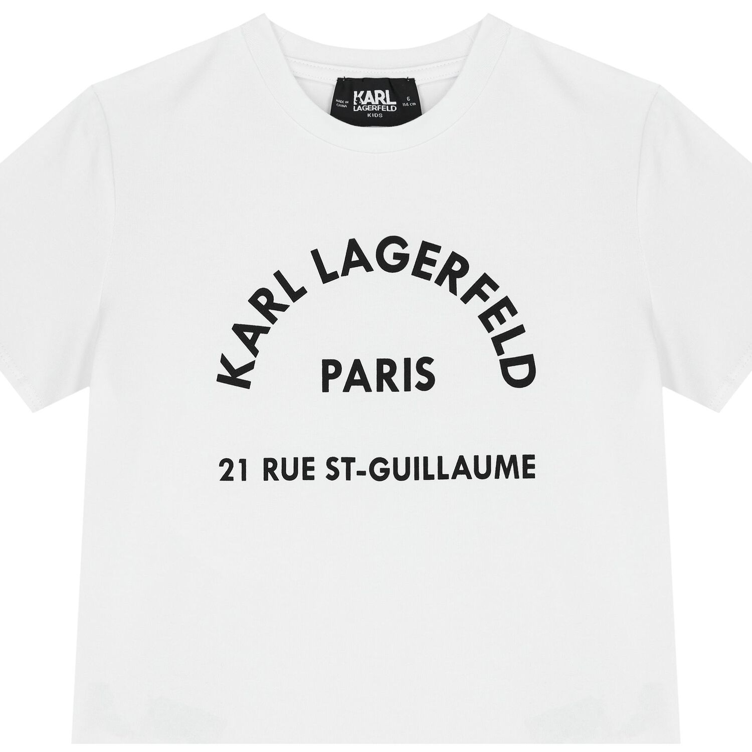 Girls White Logo T-Shirt, 2, hi-res image number null