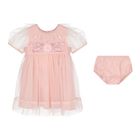 Baby Girls Pink Sequin Tulle Dress Set, 1, hi-res