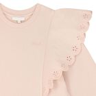 Girls Pink Logo Flower Dress, 1, hi-res