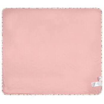 Baby Girls Pink Floral Pointelle Blanket