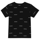Boys Black & White Logo T-Shirt, 2, hi-res