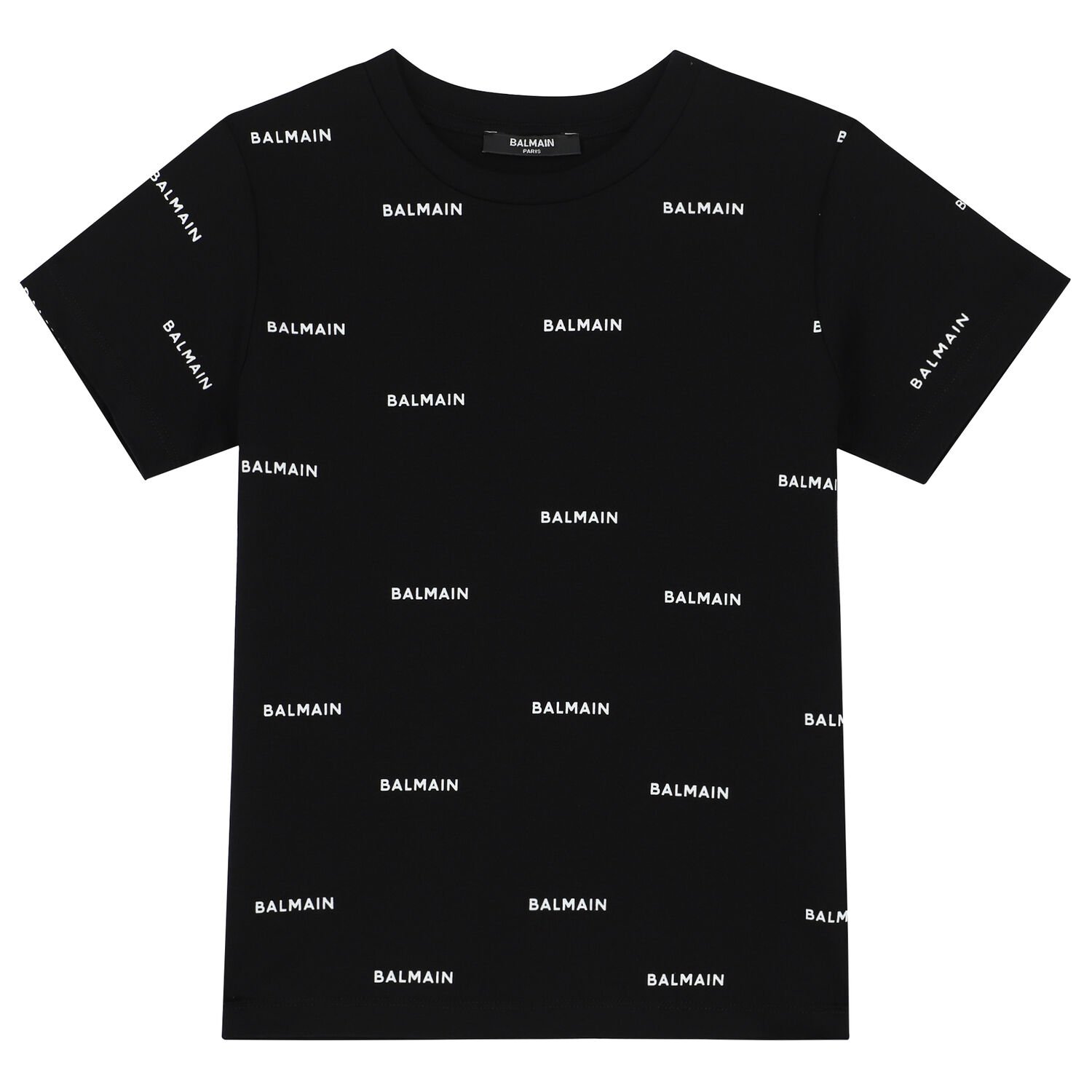 Boys Black & White Logo T-Shirt, 2, hi-res