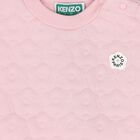 Younger Girls Pink Quilted Floral Tracksuit, 1, hi-res