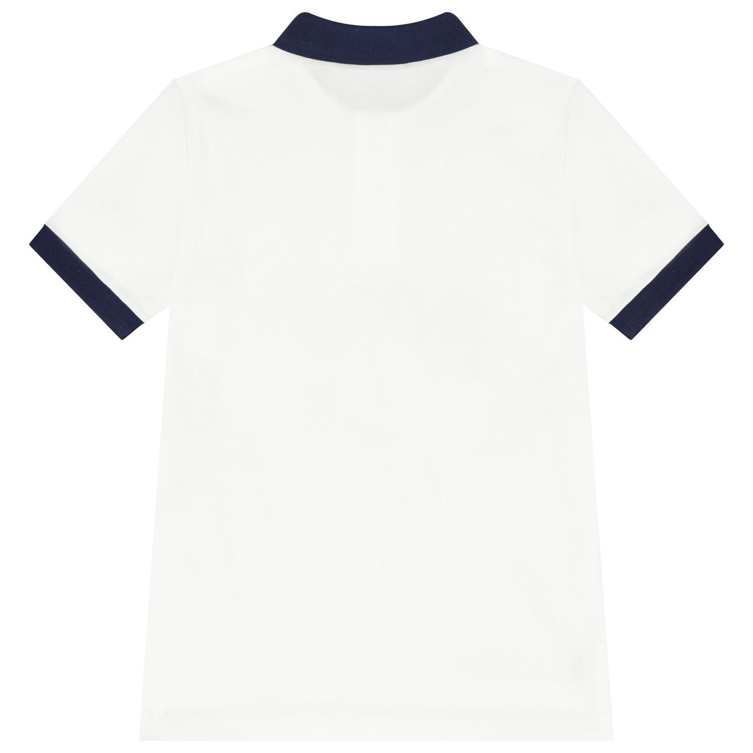 Boys White Logo Polo Shirt, 1, hi-res image number null
