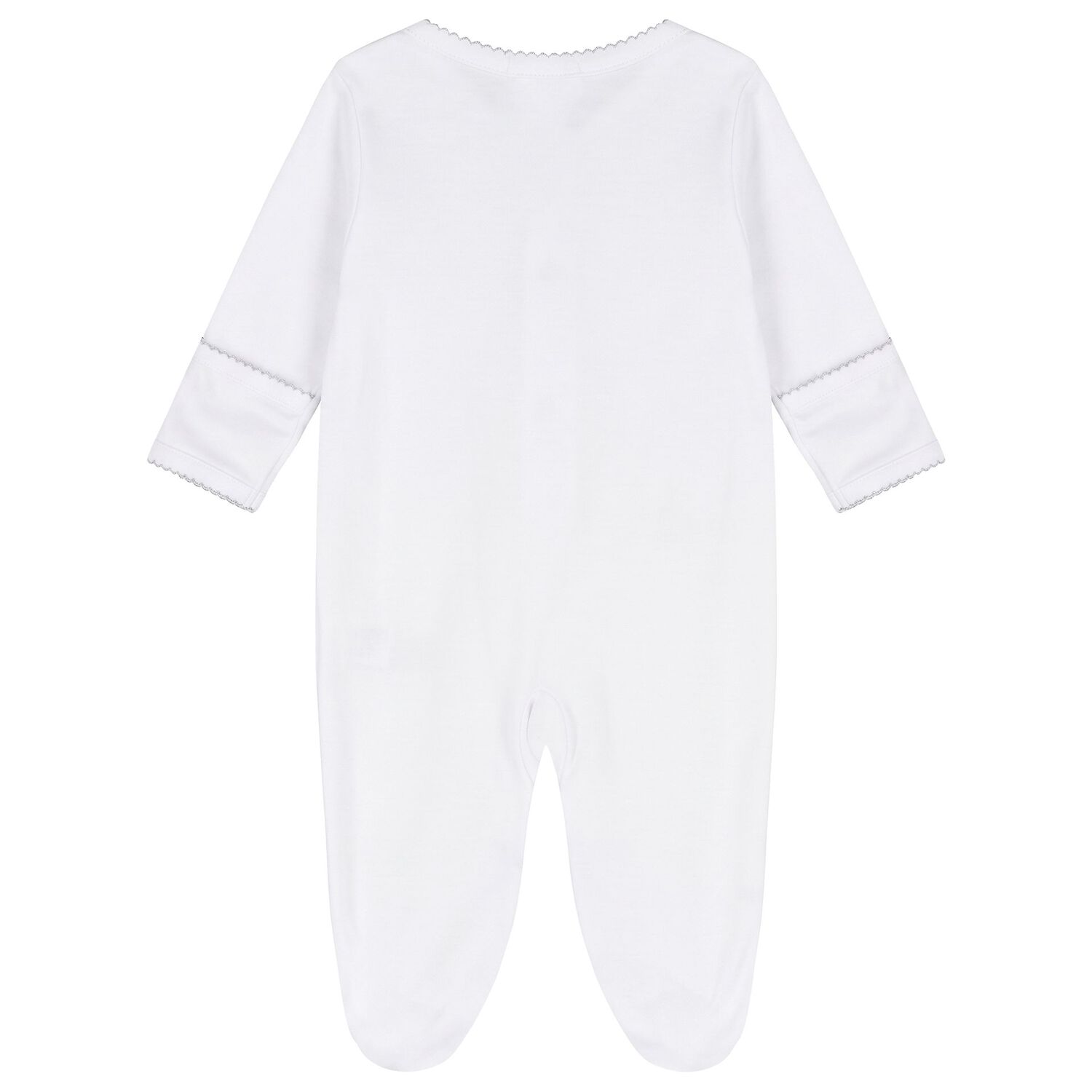 White & Grey Just Giraffe Babygrow Set, 1, hi-res