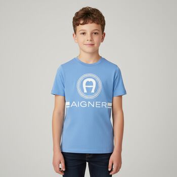 Boys Blue Logo T-Shirt