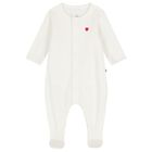 Baby Girls Ivory Heart Babygrow Gift Set, 1, hi-res