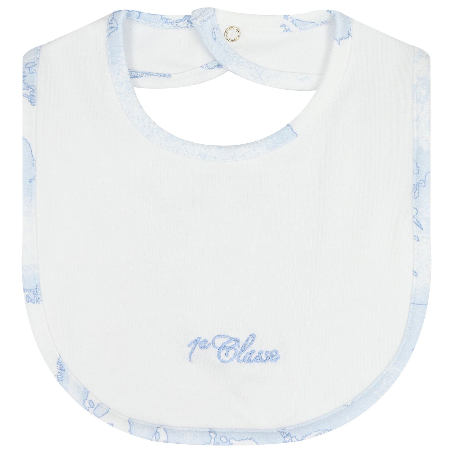 Baby Boys White & Blue Geo Map Babygrow Gift Set , 3, hi-res