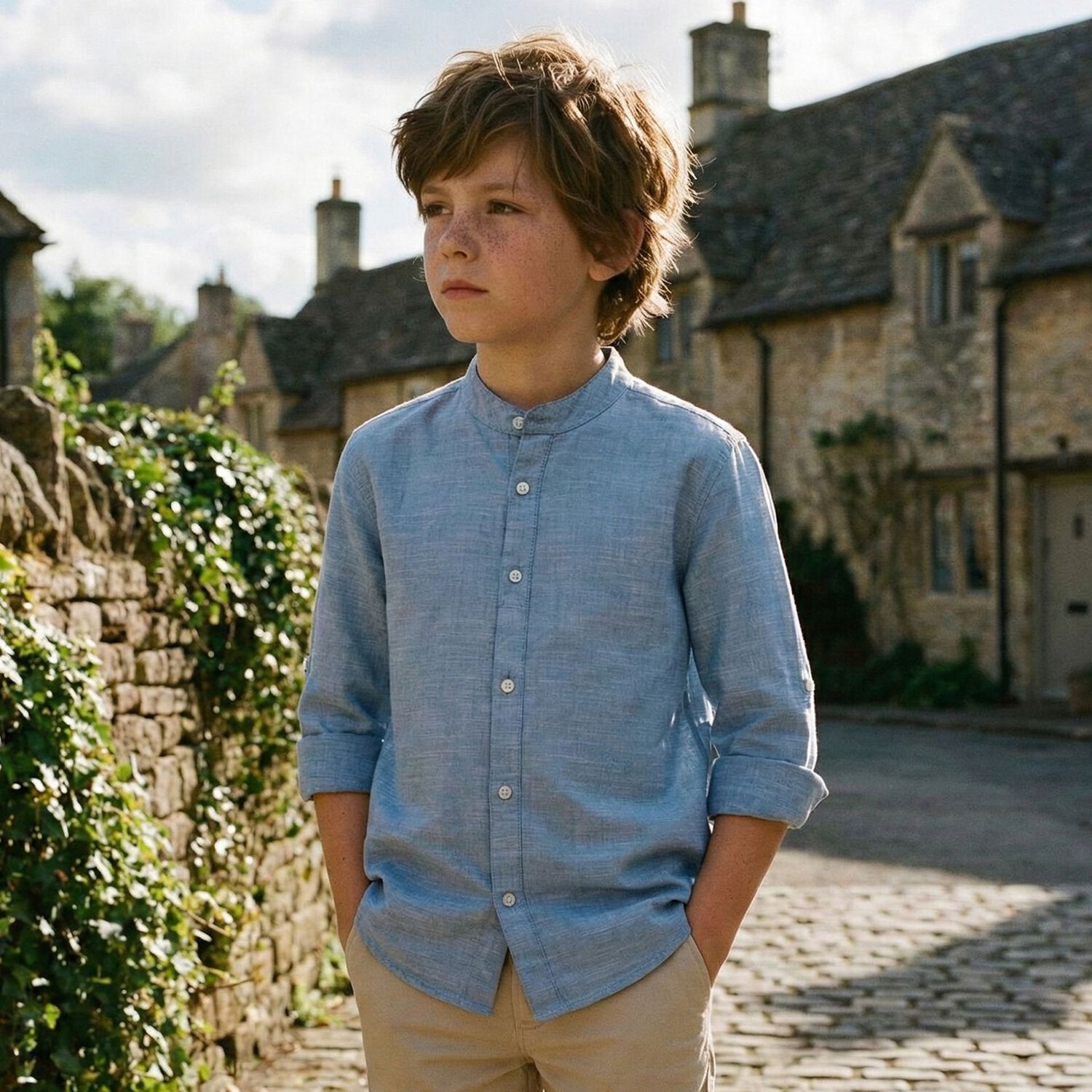 Boys Blue Shirt, 1, hi-res