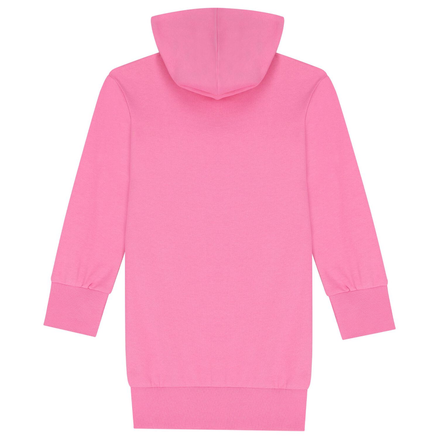 Girls Pink Logo Hooded Dress, 1, hi-res image number null