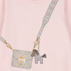 Baby Girls Pink Logo Bag Babygrow, 1, hi-res