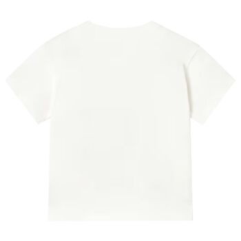 Younger Boys Ivory Football T-Shirt